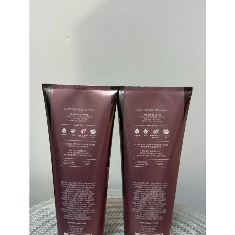 BBW Snowflakes and Cashmere Body Wash Set of 2 NWT